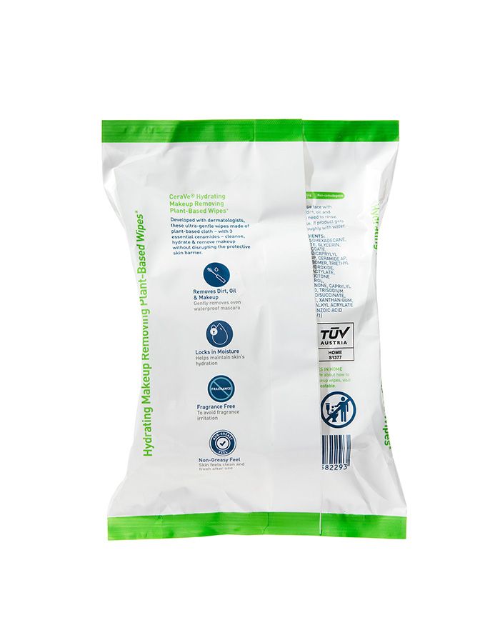 Lingettes démaquillantes hydratantes à base de plantes, lingettes démaquillantes compostables