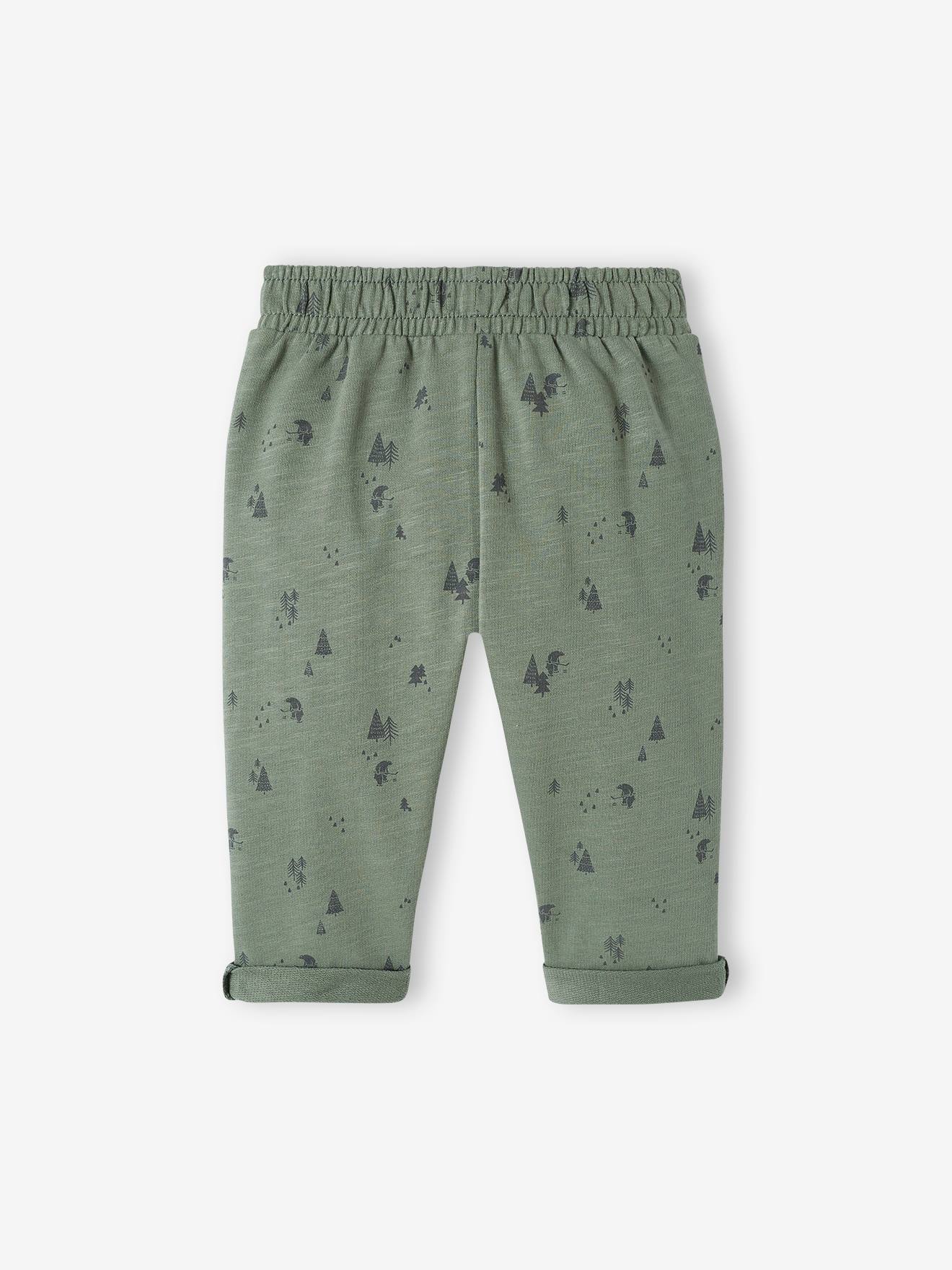 Pantalon molleton bébé garçon caramel imprimé
