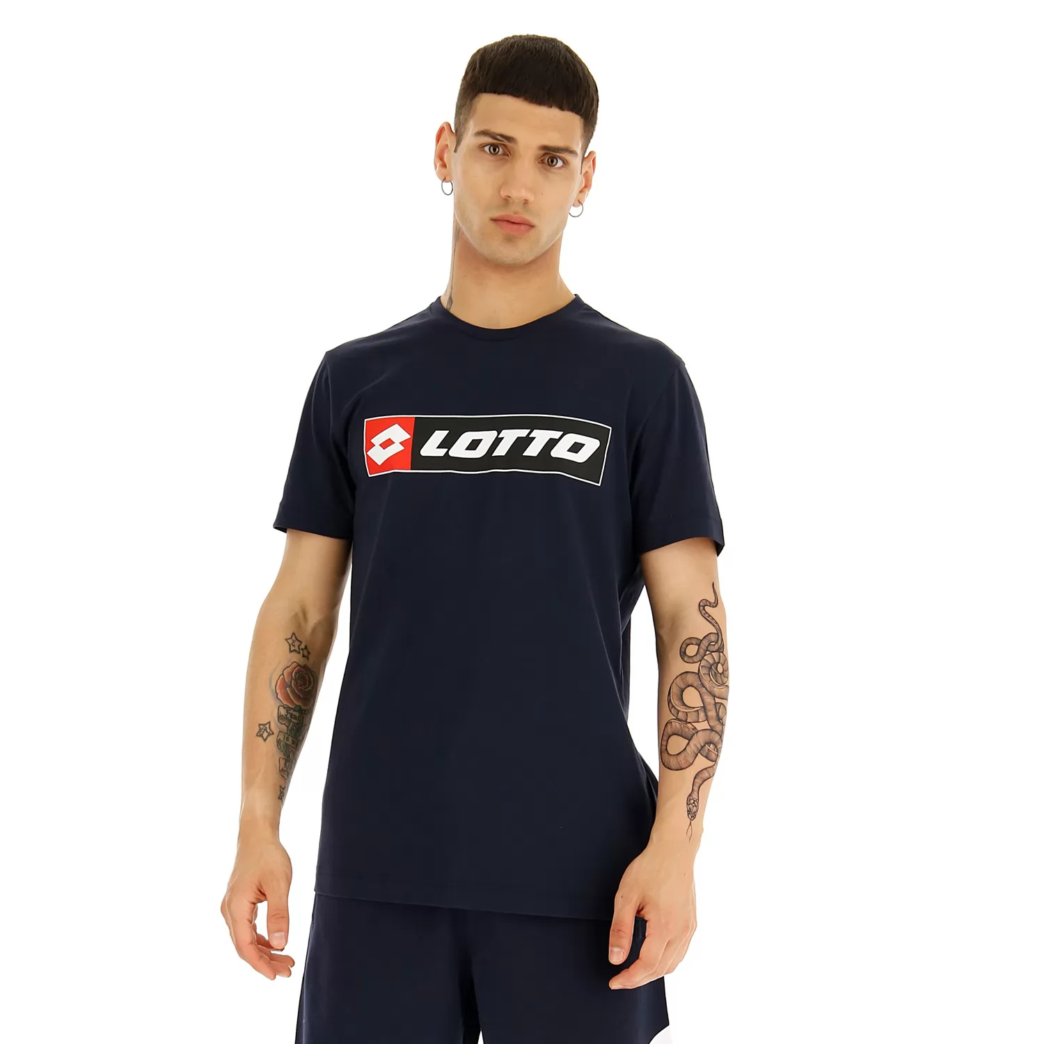 T-SHIRT LOGO JS MARINBLÅ