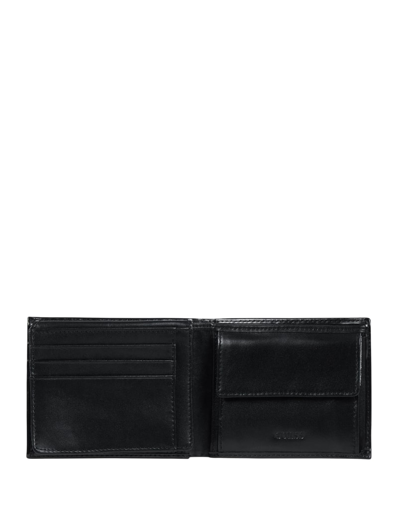 Portemonnaie in Leder-Optik in schwarz