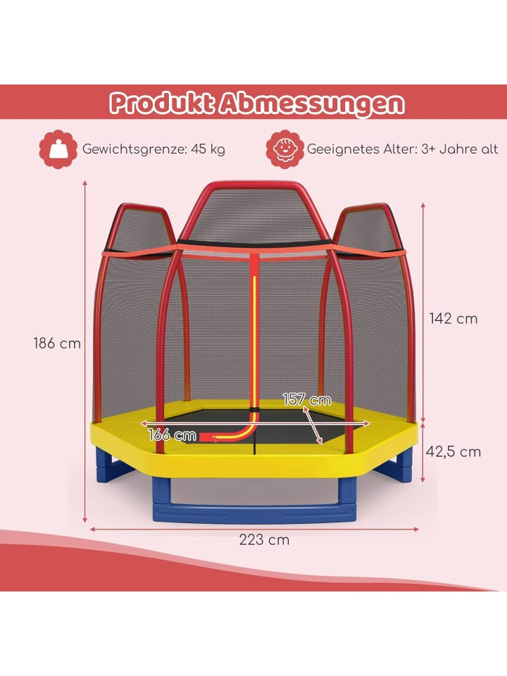COSTWAY Trampolin ab 3 Jahre in Orange günstig kaufen onesize
