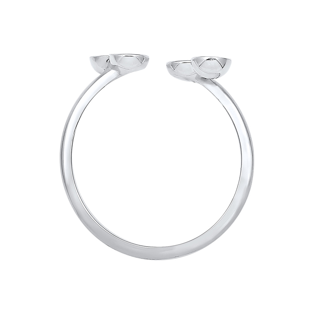Elli Elli Bague Réglable Ouvert Cercle Geo Bague Femme  Plaqué Or Rose Argent (925/100 Bague