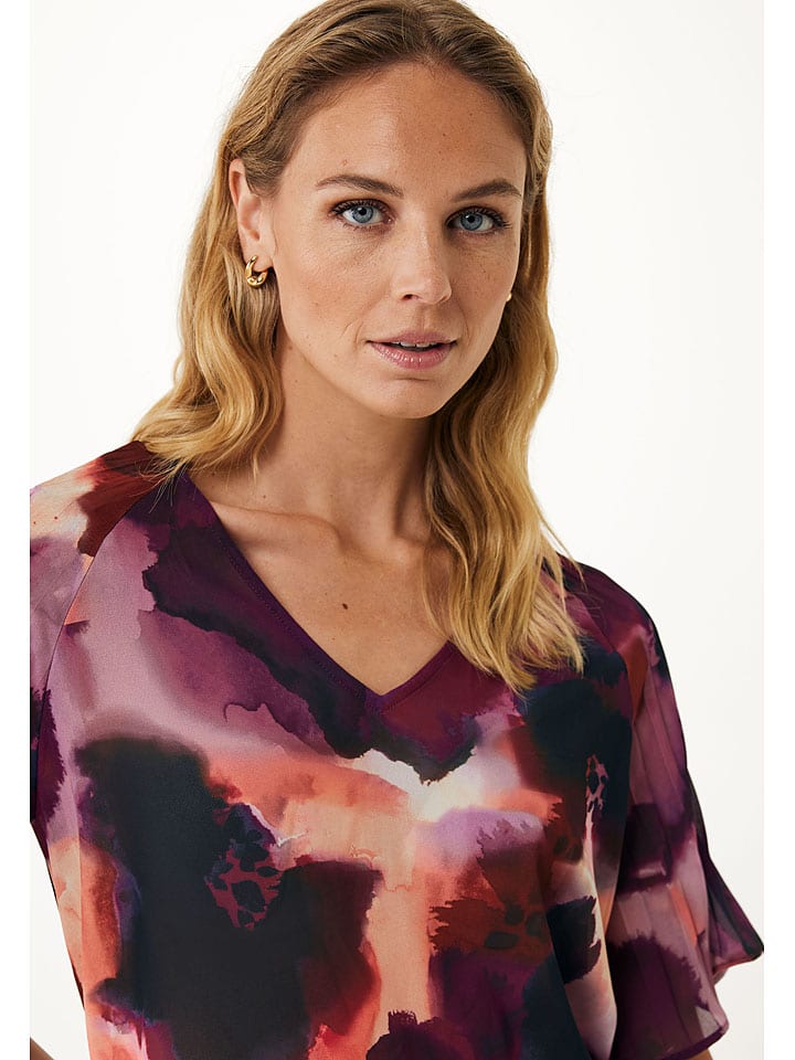 Mexx Bluse in Aubergine/ Rosa günstig kaufen