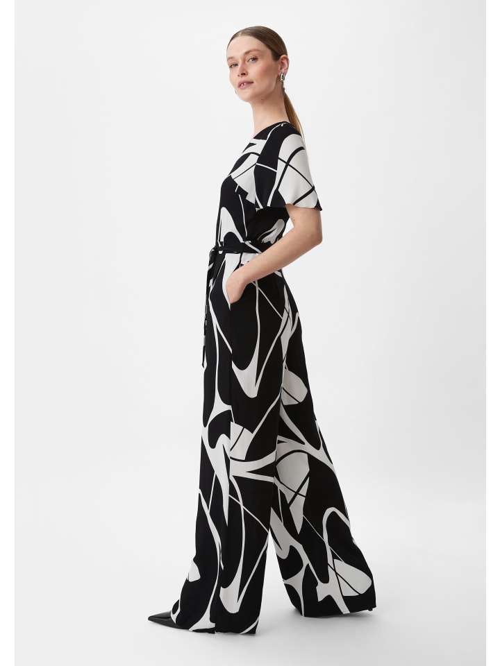 comma Overall lang in Creme-schwarz günstig kaufen