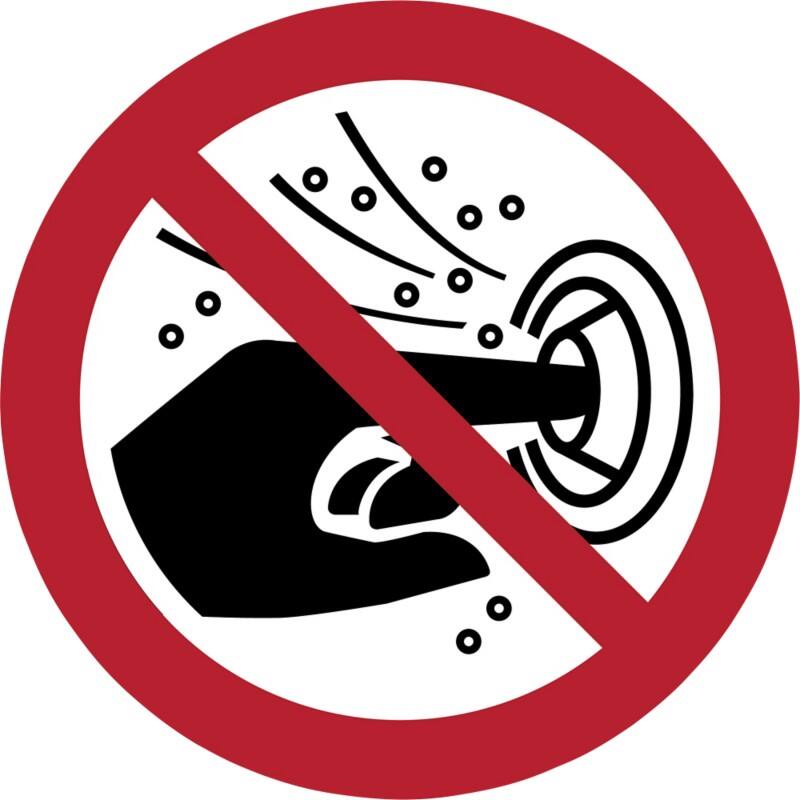 Djois Warnschild Verboten Düsen des Whirlpools zu schließen Klebstoff, einschraubbar PP (Polypropylen) 30 (B) x 0,14 (H) cm 3 Stück