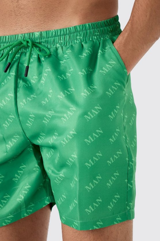 Mittellange Man Badehose
