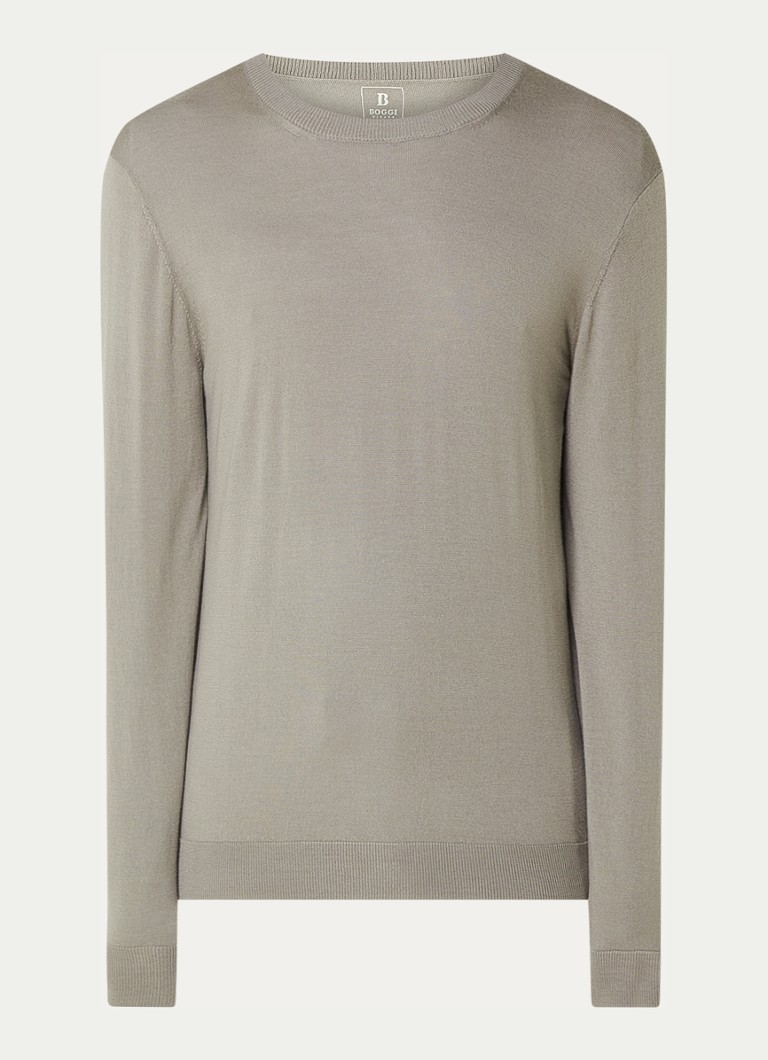 Boggi Milano Fine-knit wool pullover