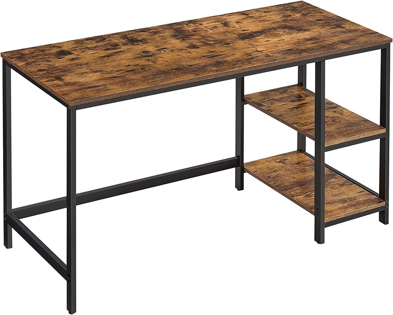 Vasagle Computertisch, rustikales Braun, 140x60x75 cm