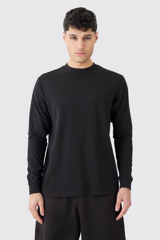 Langärmliges Rundhals T-Shirt