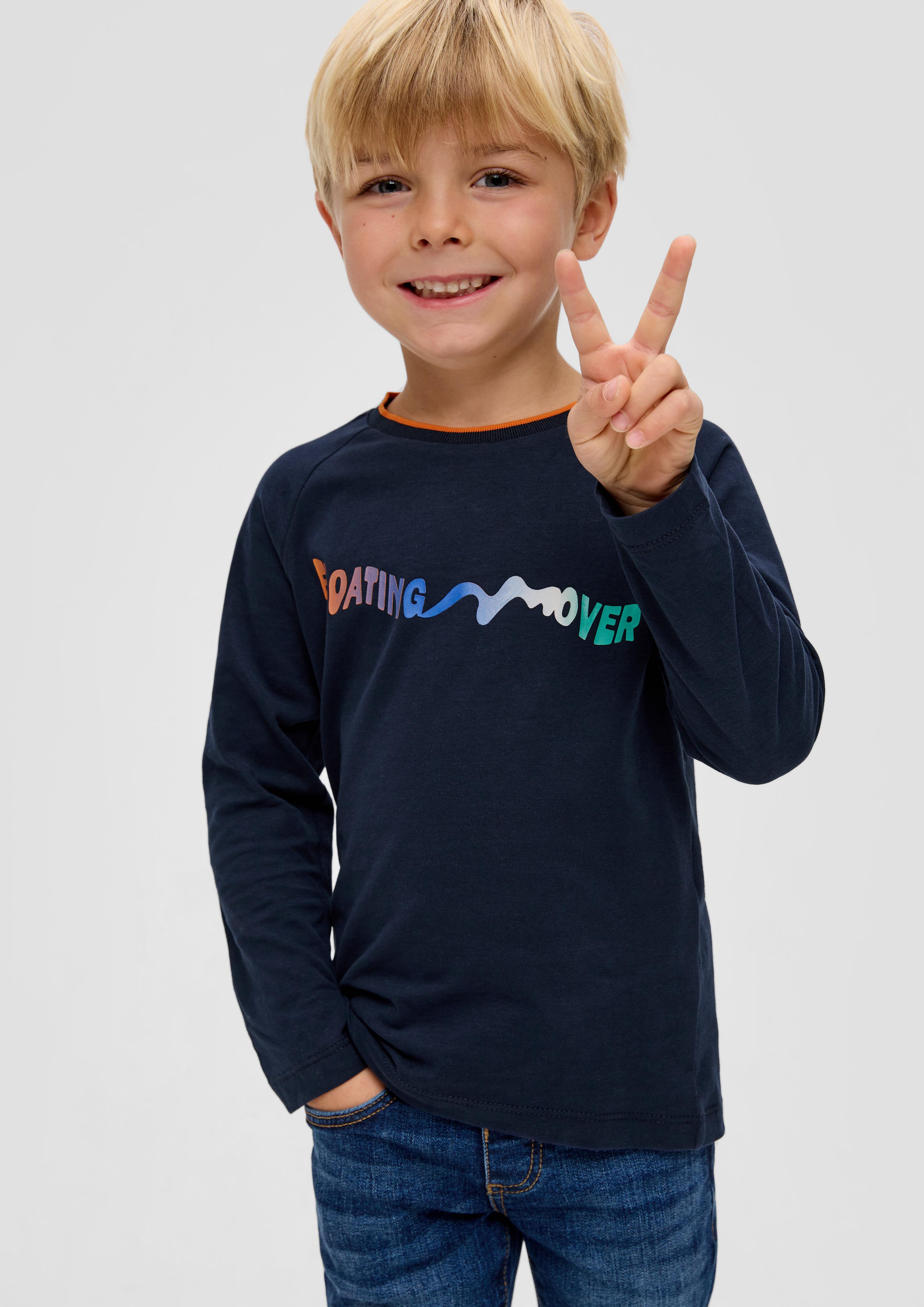 Longsleeve mit gummiertem Schriftprint  2134103-5952