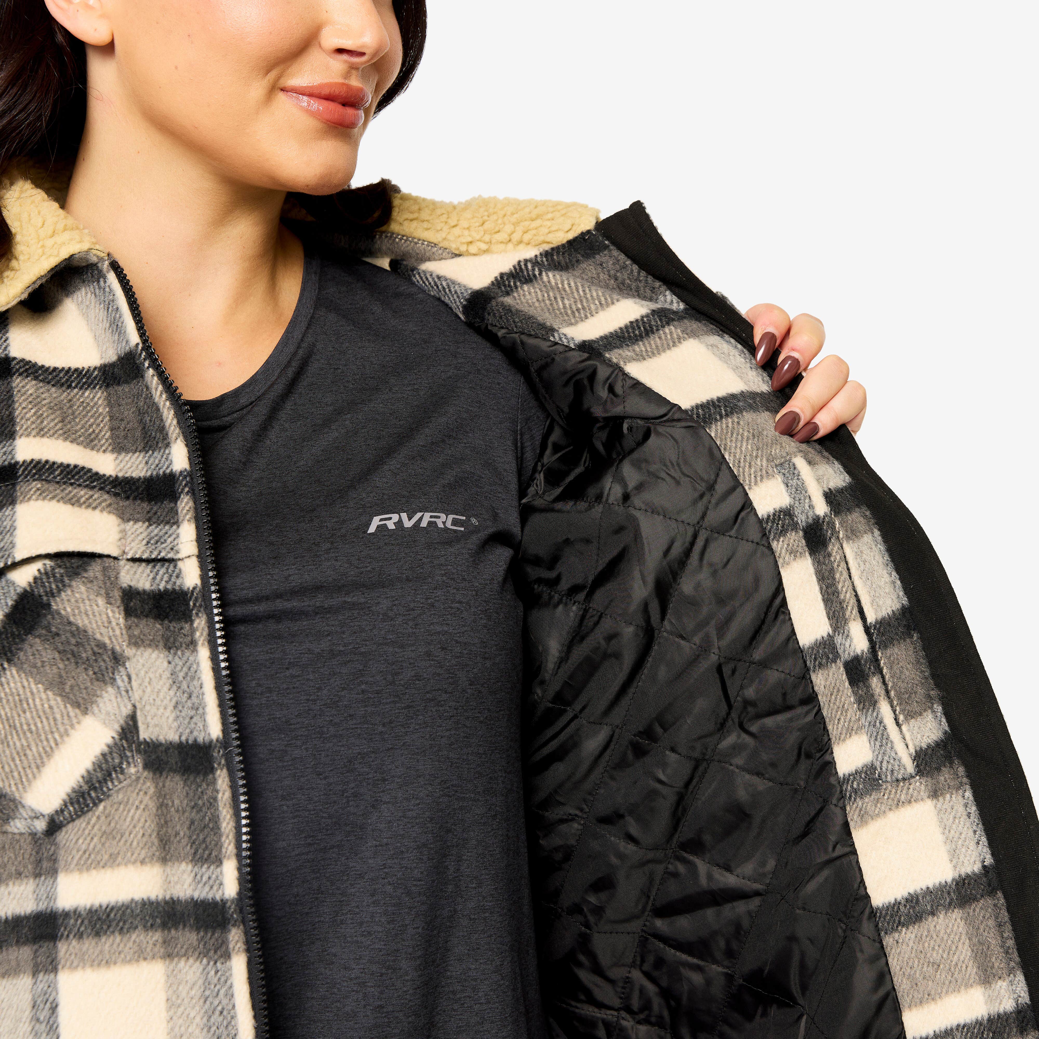 Lumber Jacket Femme Tofu/Anthracite