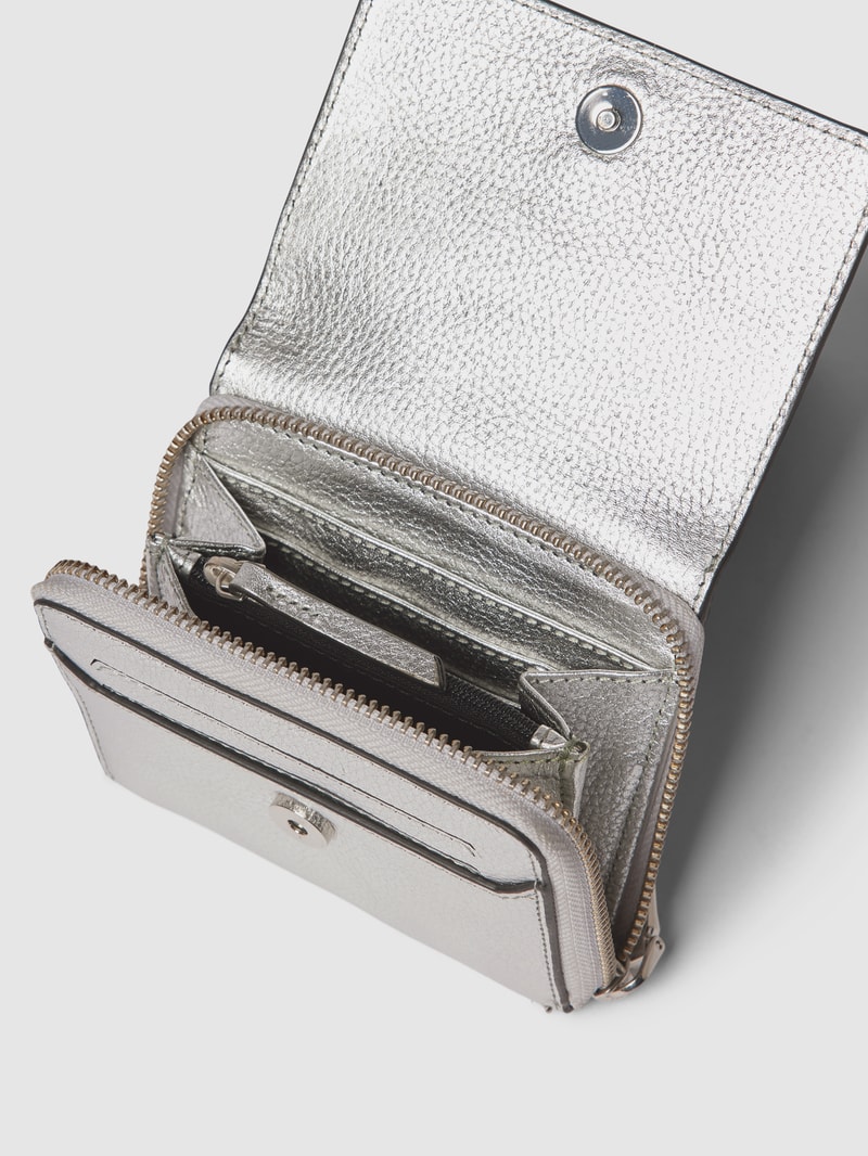 Portemonnaie aus Leder Modell 'K_Kosma' in silber