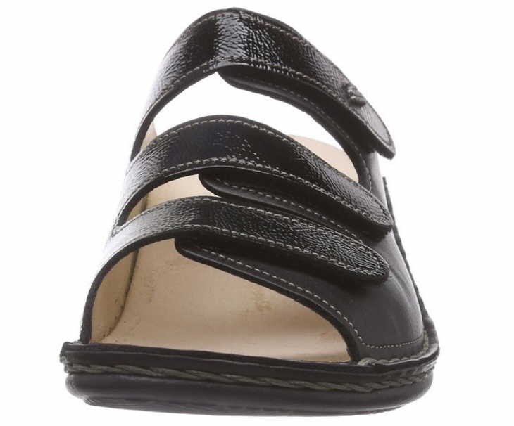 FINN COMFORT Pantoletten schwarz Pisa-schwarz NappaSeda/Lack