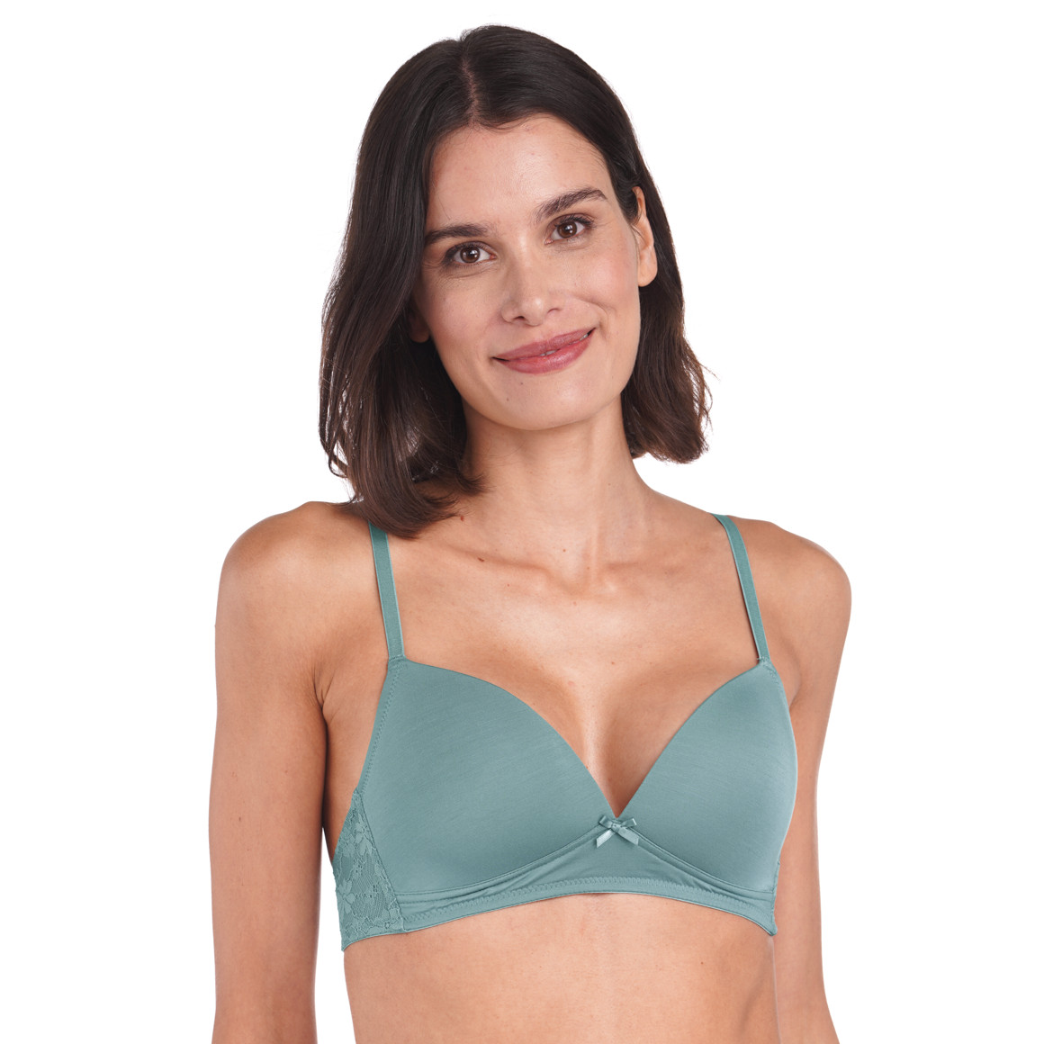 2 Damen Soft-BHs mit Spitze