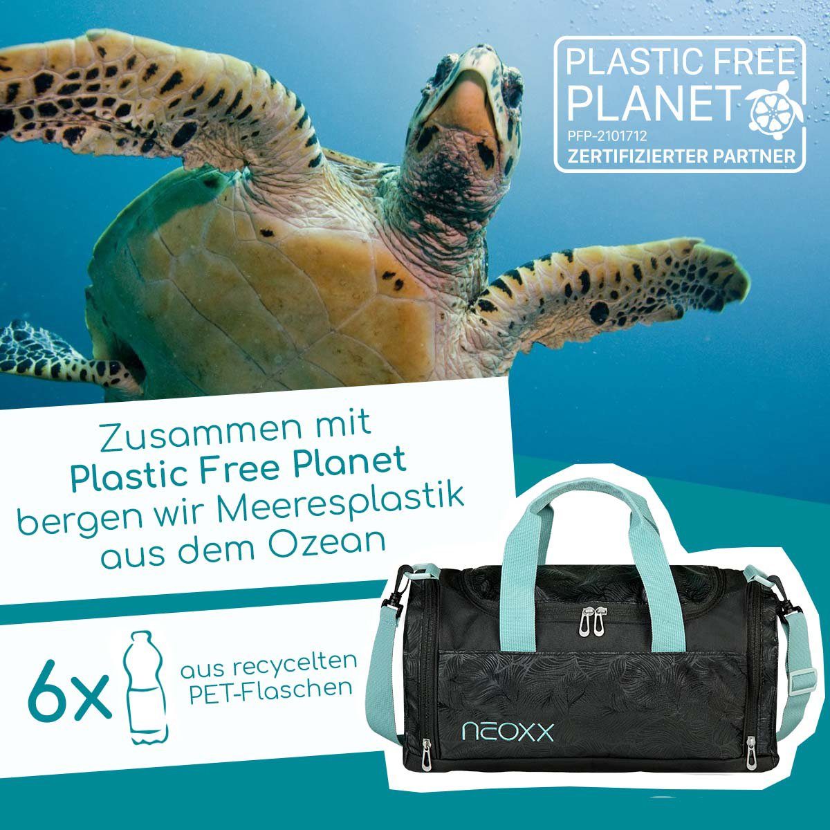 neoxx Sporttasche Champ, Queen of the Nite, aus recycelten PET-Flaschen