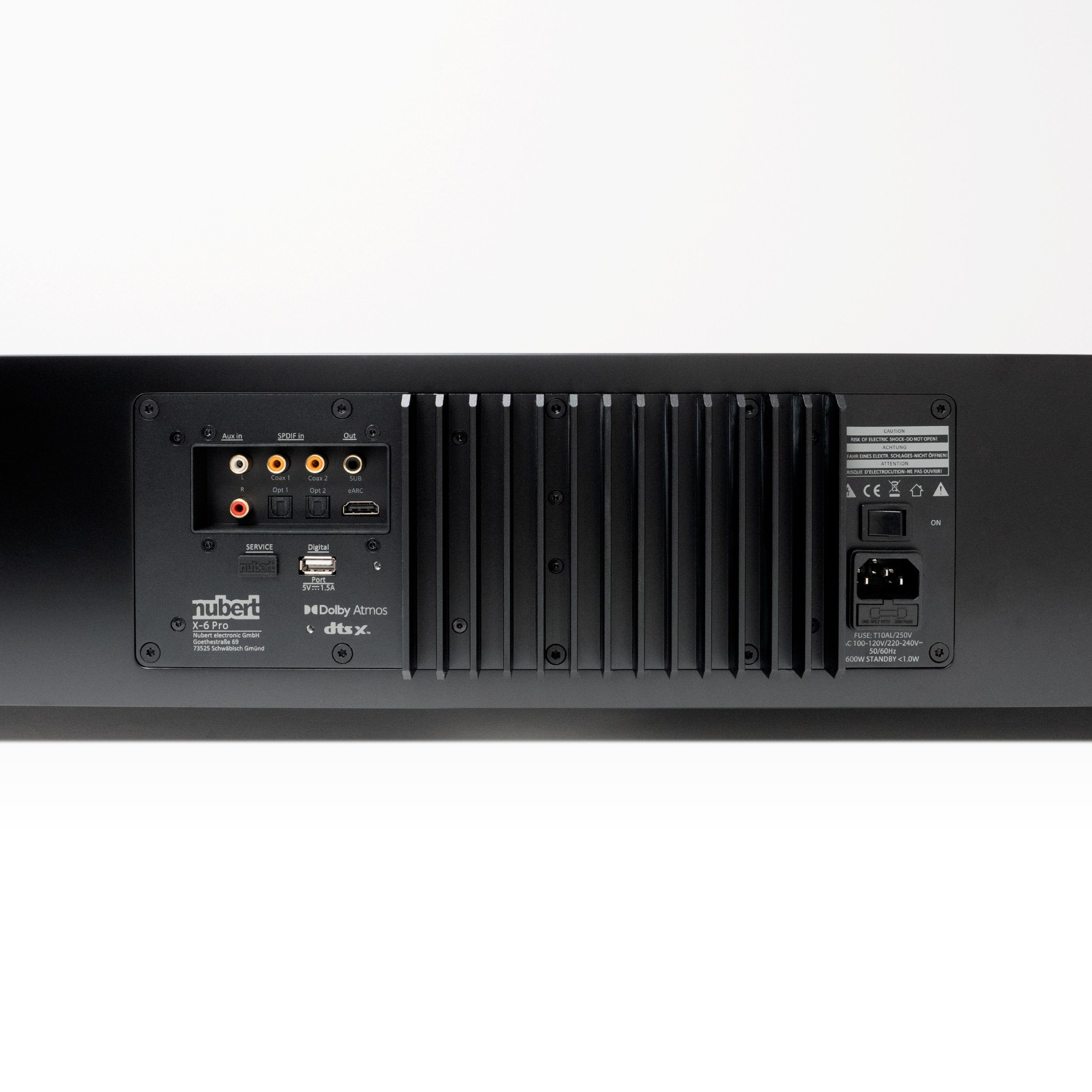 Nubert nuPro XS-8500 RC Soundbar (820 W, Bluetooth 5.0 aptX HD und Dolby Digital Decoder, Voice+, HDMI eARC, X-Connect Surround)