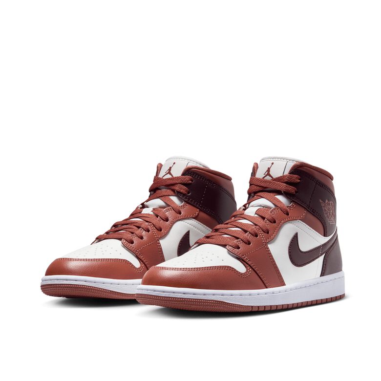 JORDAN Wmns Air Jordan 1 Mid dusty peach/night maroon/sail/white