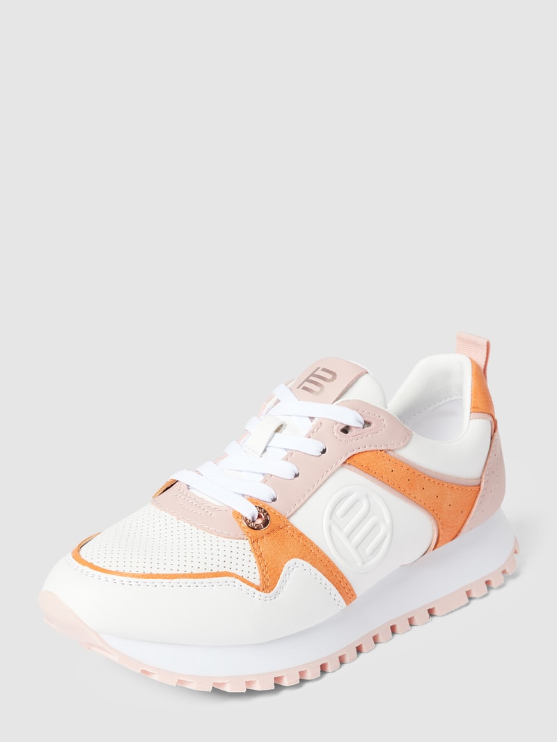 Sneaker mit Label-Details Modell 'Siena' in weiß