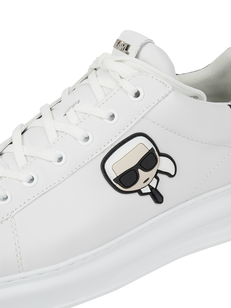 Sneaker aus Leder in weiß