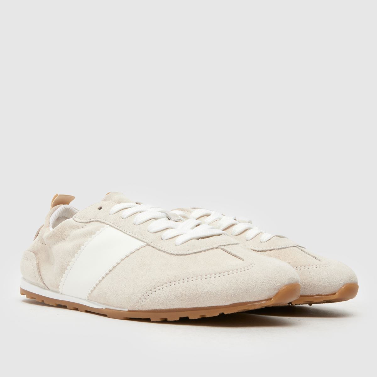 Sko Meredith – Beige sneakers med smal sula