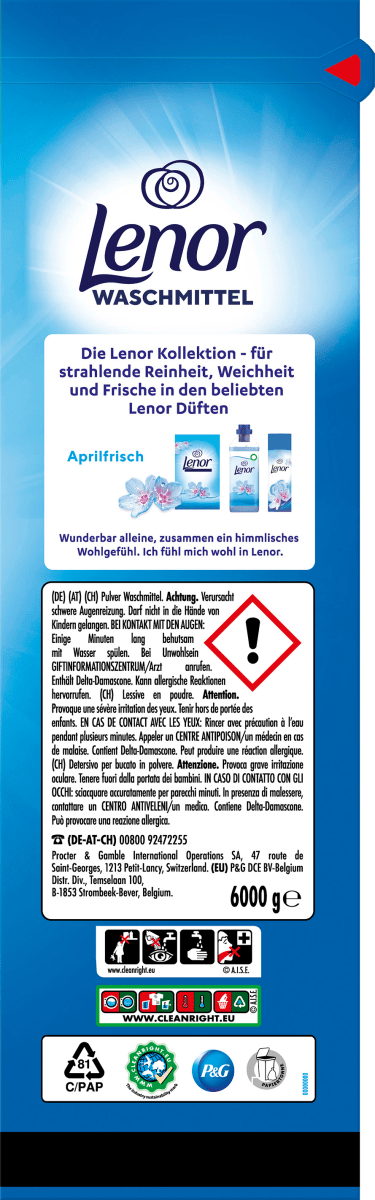 Vollwaschmittel Pulver Aprilfrisch, 100 Wl