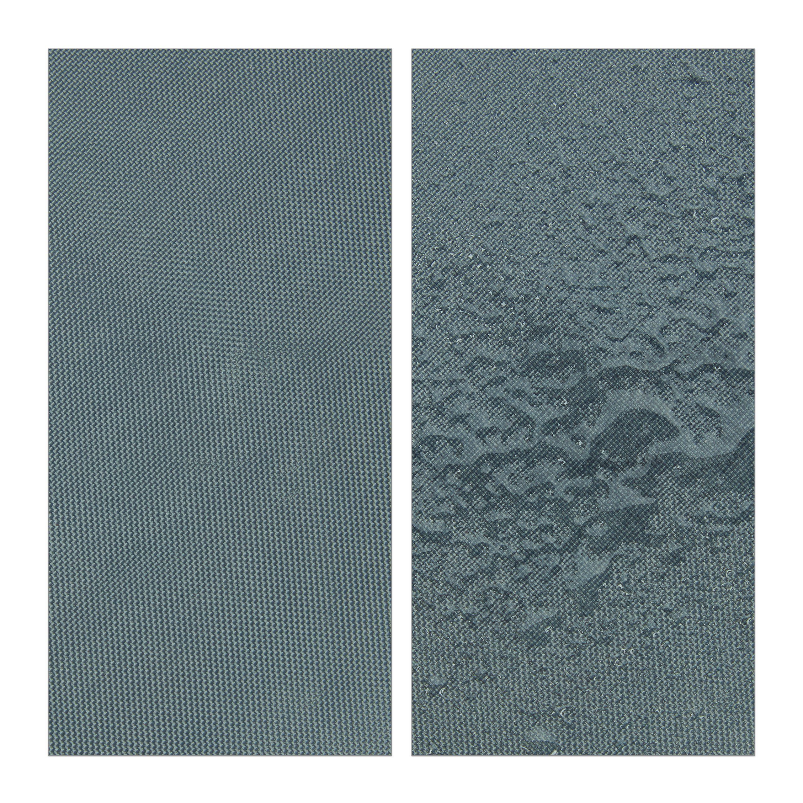 relaxdays Sonnensegel Graues Sonnsegel quadratisch, 2 x 2 m