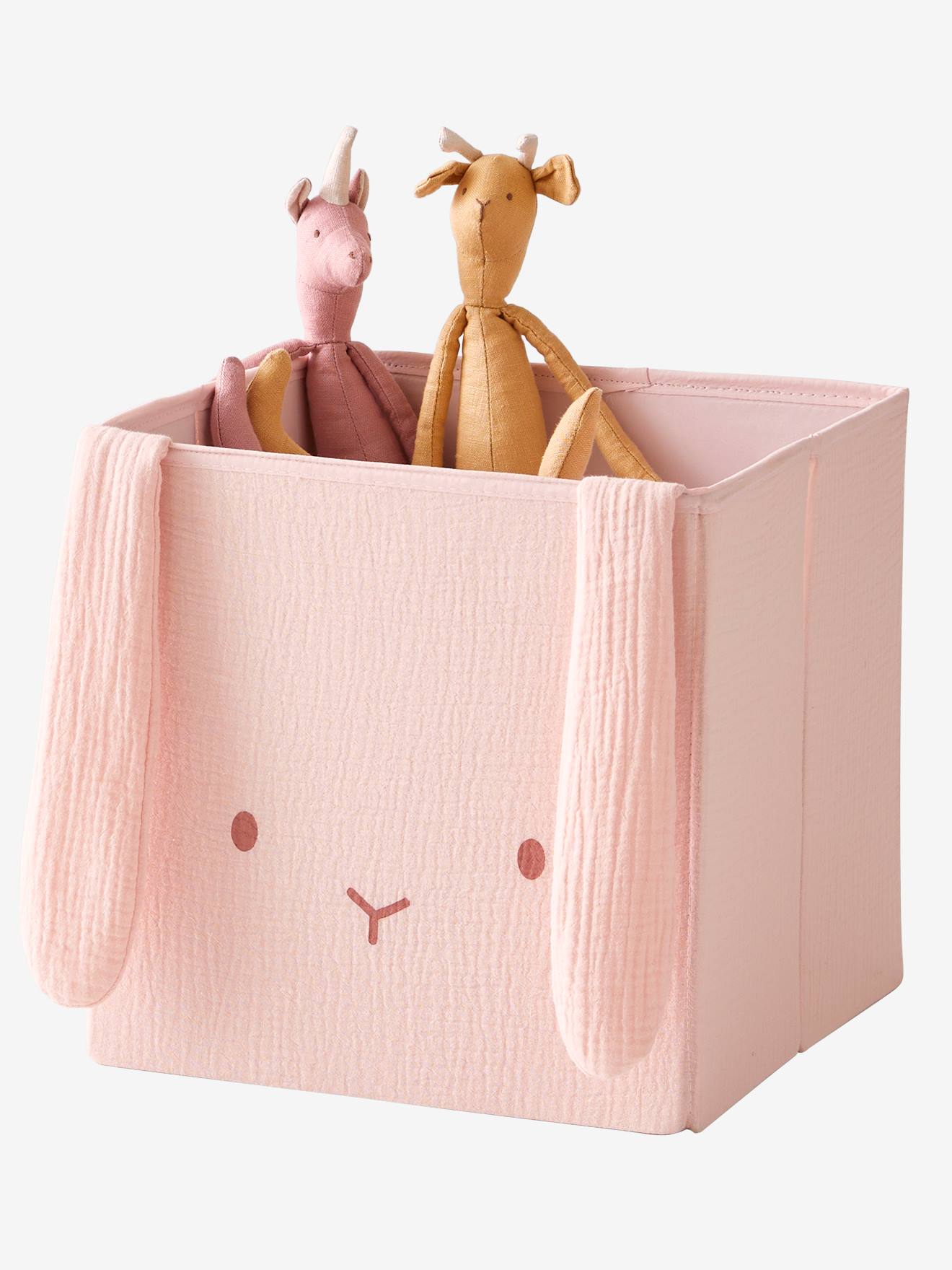 Vertbaudet 2er-Set Kinderzimmer Aufbewahrungsboxen - pack rosa