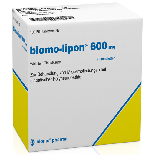 BIOMO-lipon 600 mg Filmtabletten  100 St  Filmtabletten