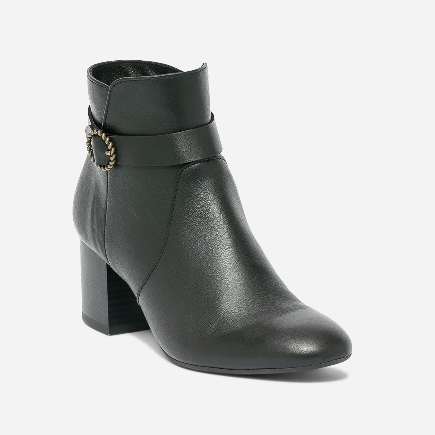 Boots ERAM FLEX noir avec bride à boucle