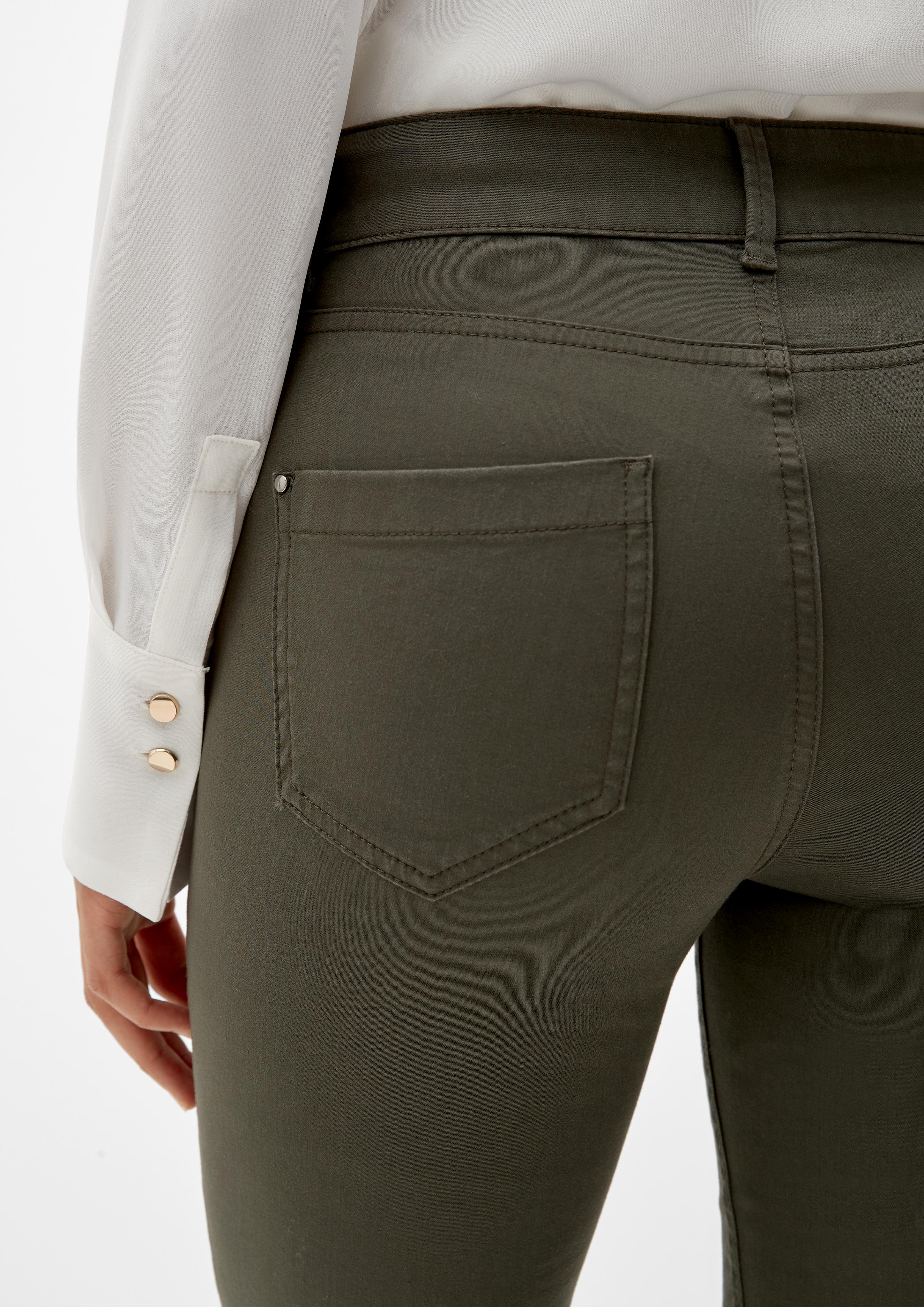 Slim: Hose aus Baumwollsatin  2122945-7951