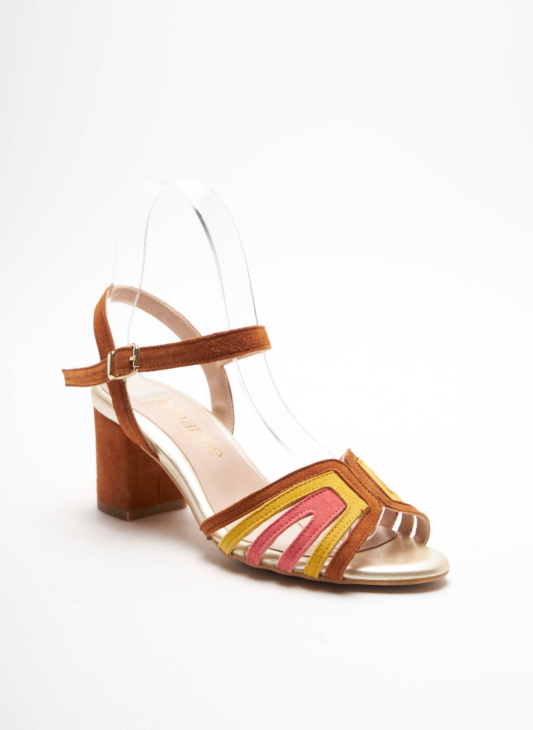 Romanne Sandales Nu Pieds Femme couleur marron