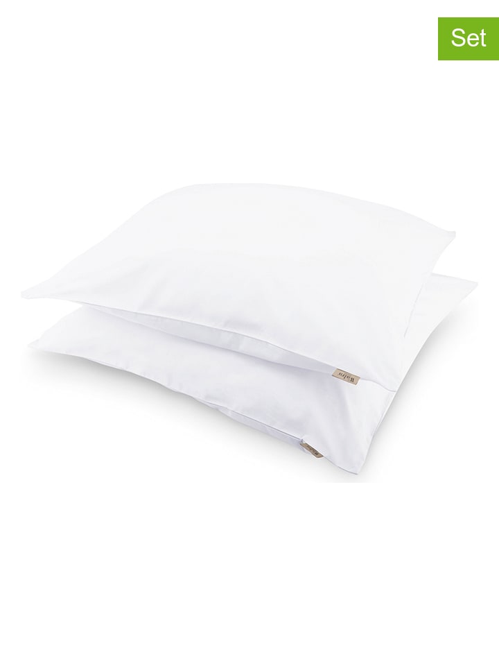 Walra 2er-Set: Kissenbezüge in Weiß günstig kaufen 80x80 cm