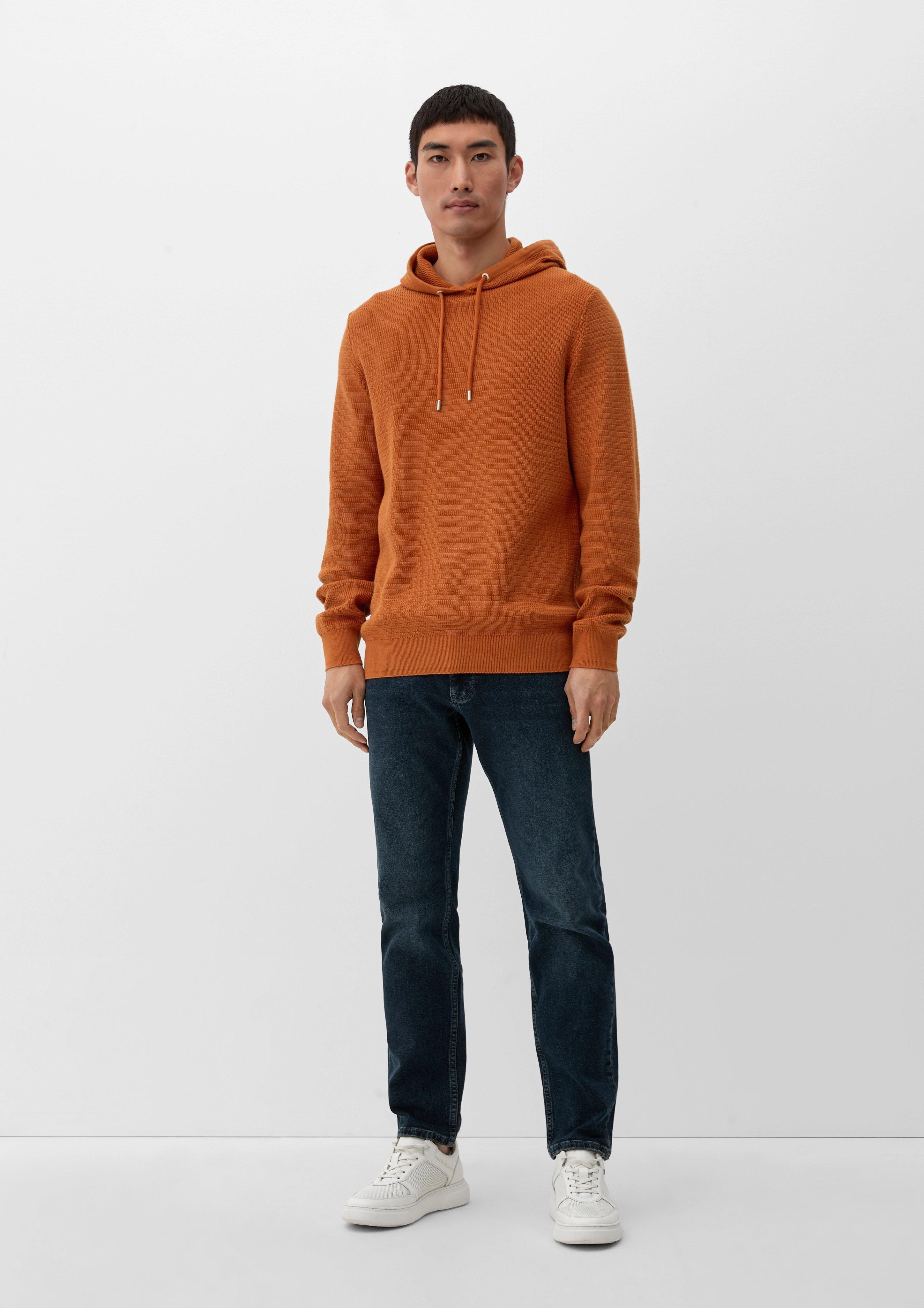 Kapuzenpullover aus Strukturstrick  2118090-2805