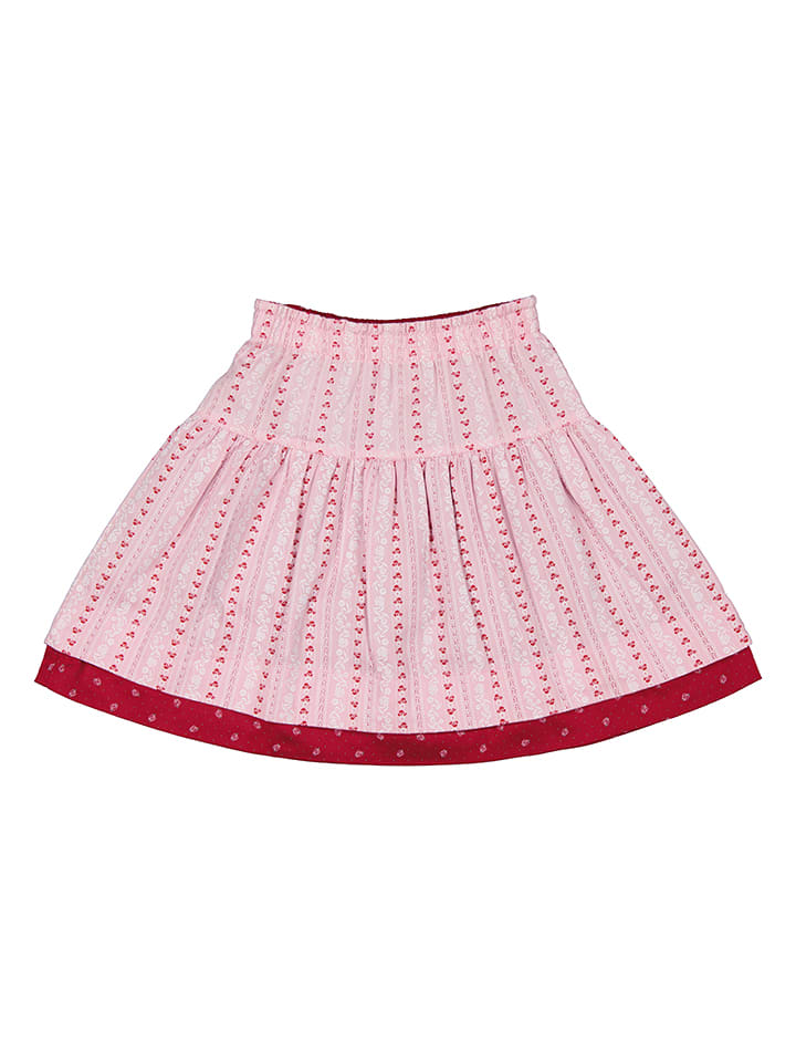Isartrachten Wende-Trachtenrock in Rot/ Rosa günstig kaufen