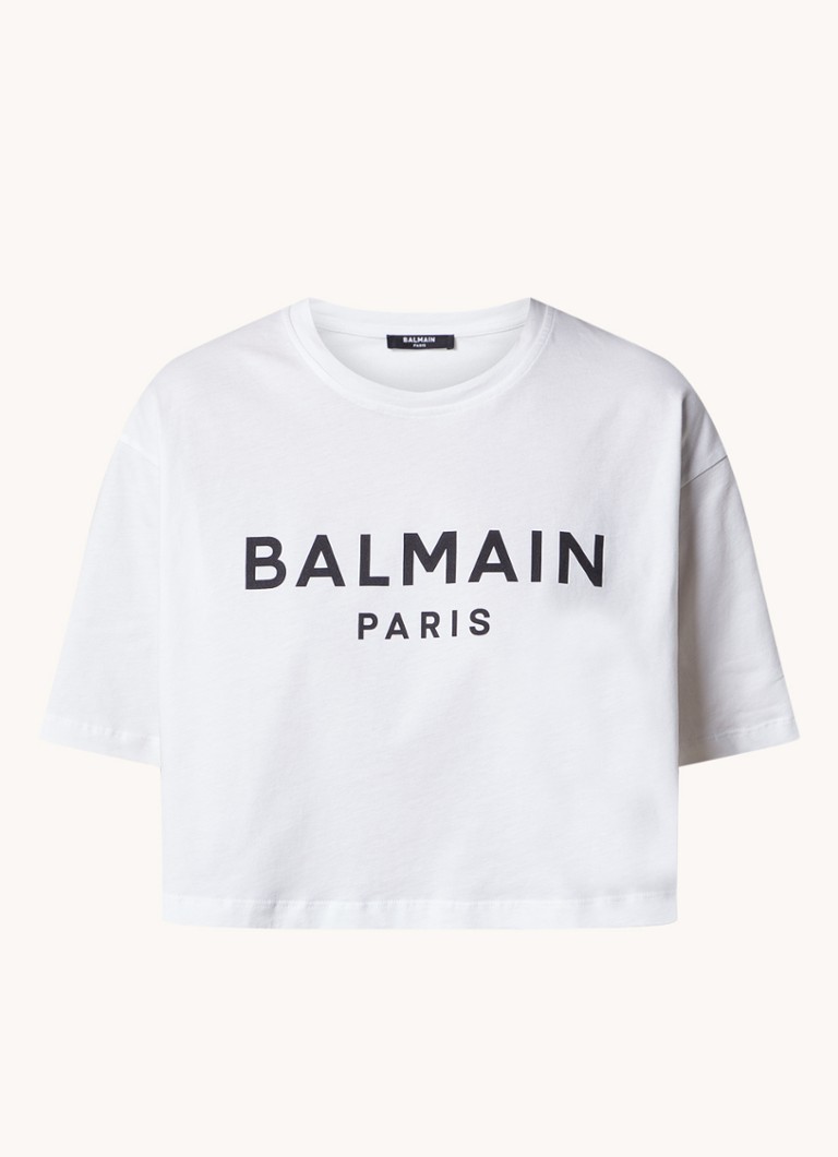 Balmainin lyhythihainen t-paita logopainatuksella