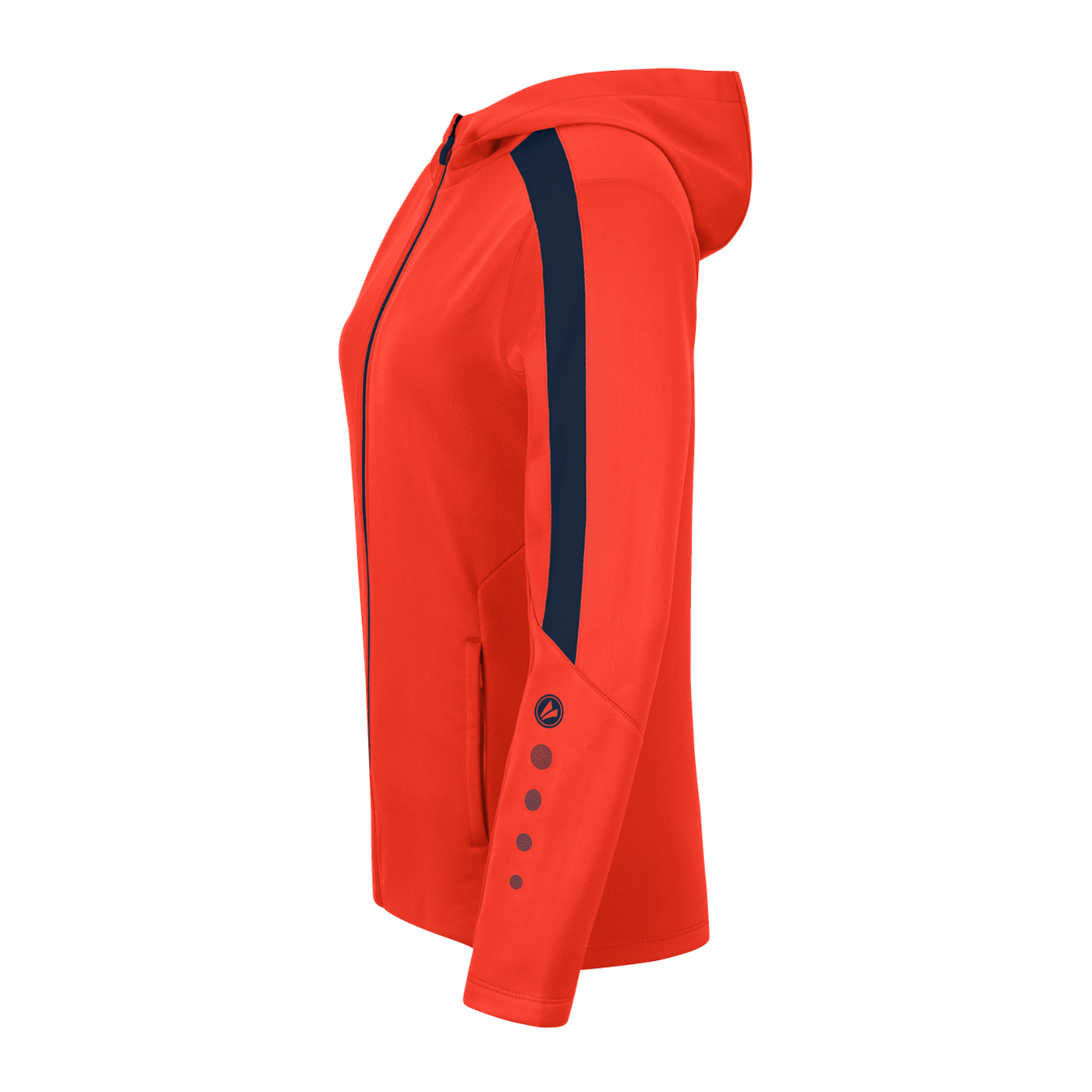JAKO Power Kapuzenjacke Damen Orange Blau F375