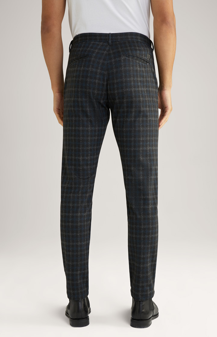 Hose Maxton in Schwarz/Grün kariert