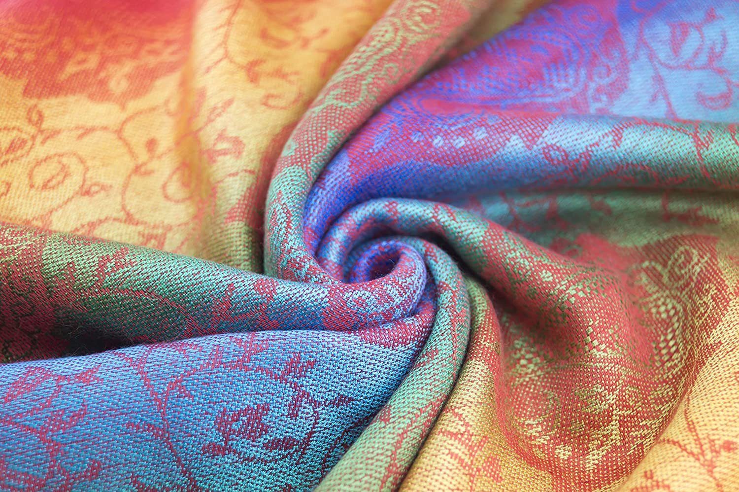 Alster Herz Strickschal Damen Schal Winter, Weich und bequem, Regenbogenfarben, A0318, (1-St), weich und warm