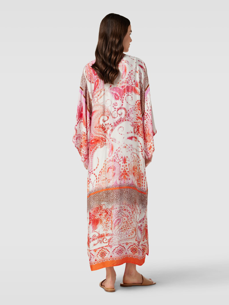 Maxikleid mit Paisley-Muster in pink
