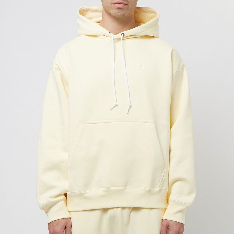 NIKE Solo Swoosh Fleece-Hoodie alabaster/white