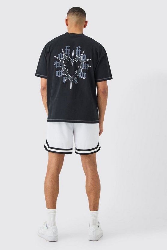 Lockere Mesh Basketball-Shorts