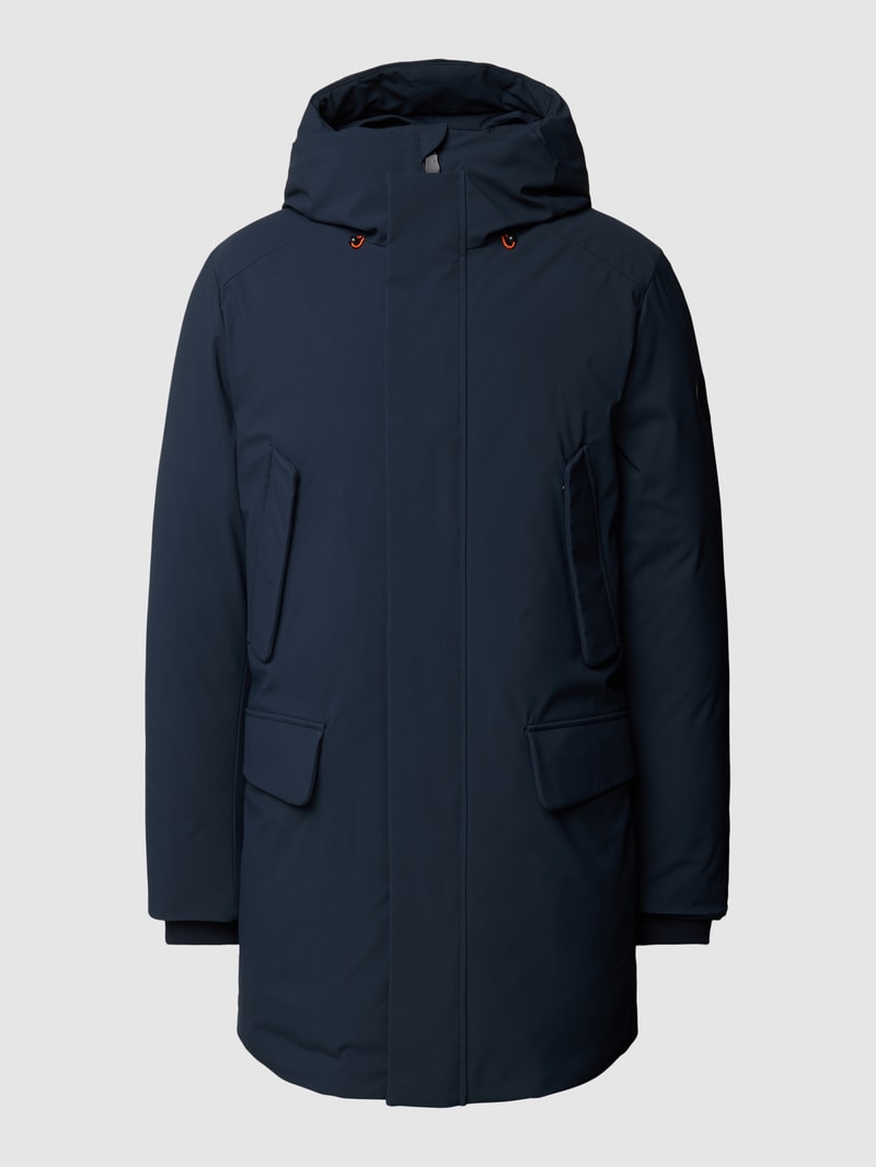 Jacke mit Kapuze Modell 'WILSON' in marineblau