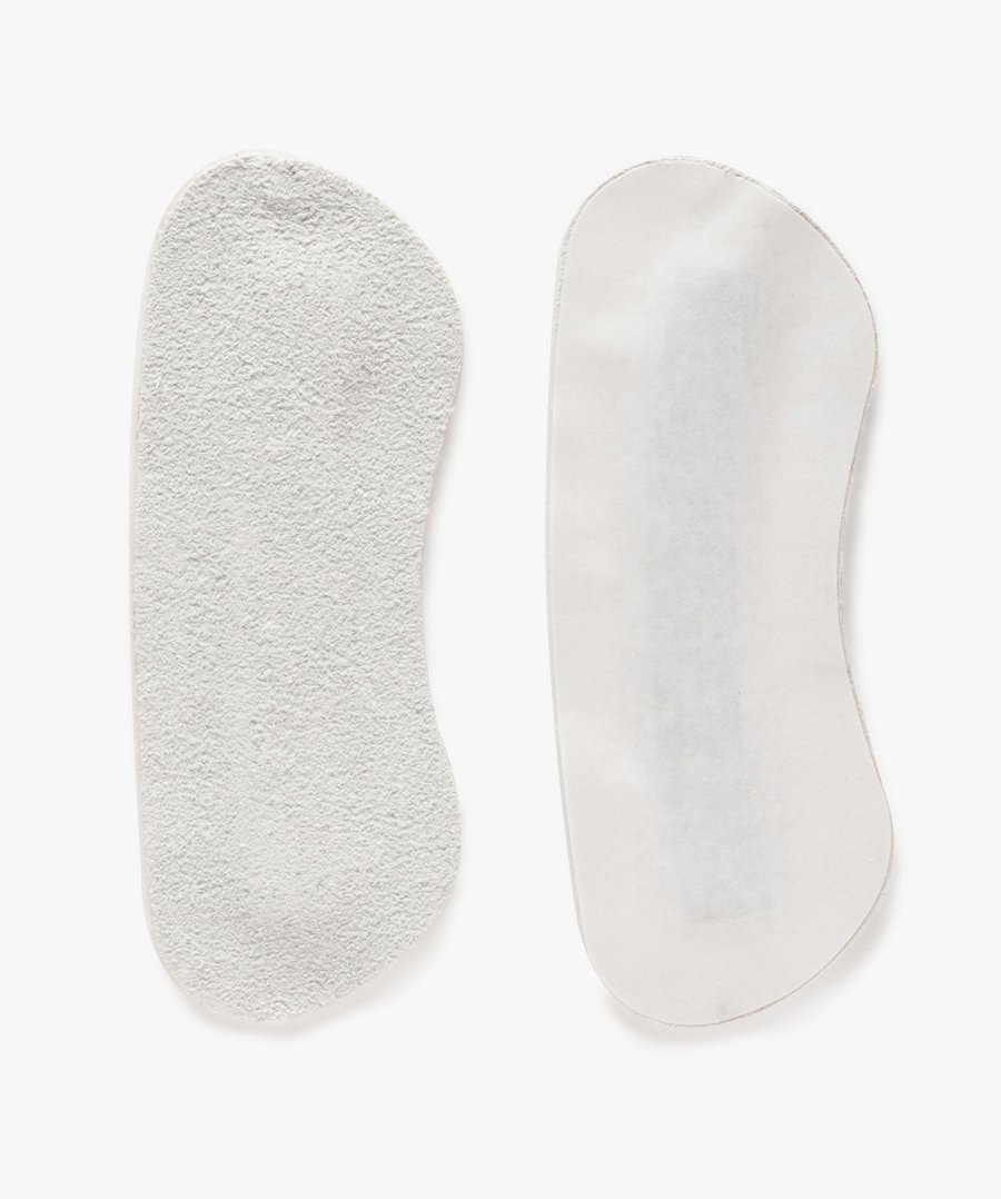 Protège-talons antiglissoirs confort en cuir gris | GEMO