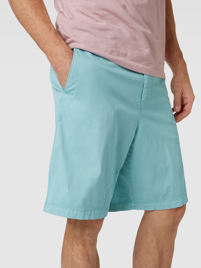 Bermudas mit französischen Eingrifftaschen Modell 'Selian' in mint meliert