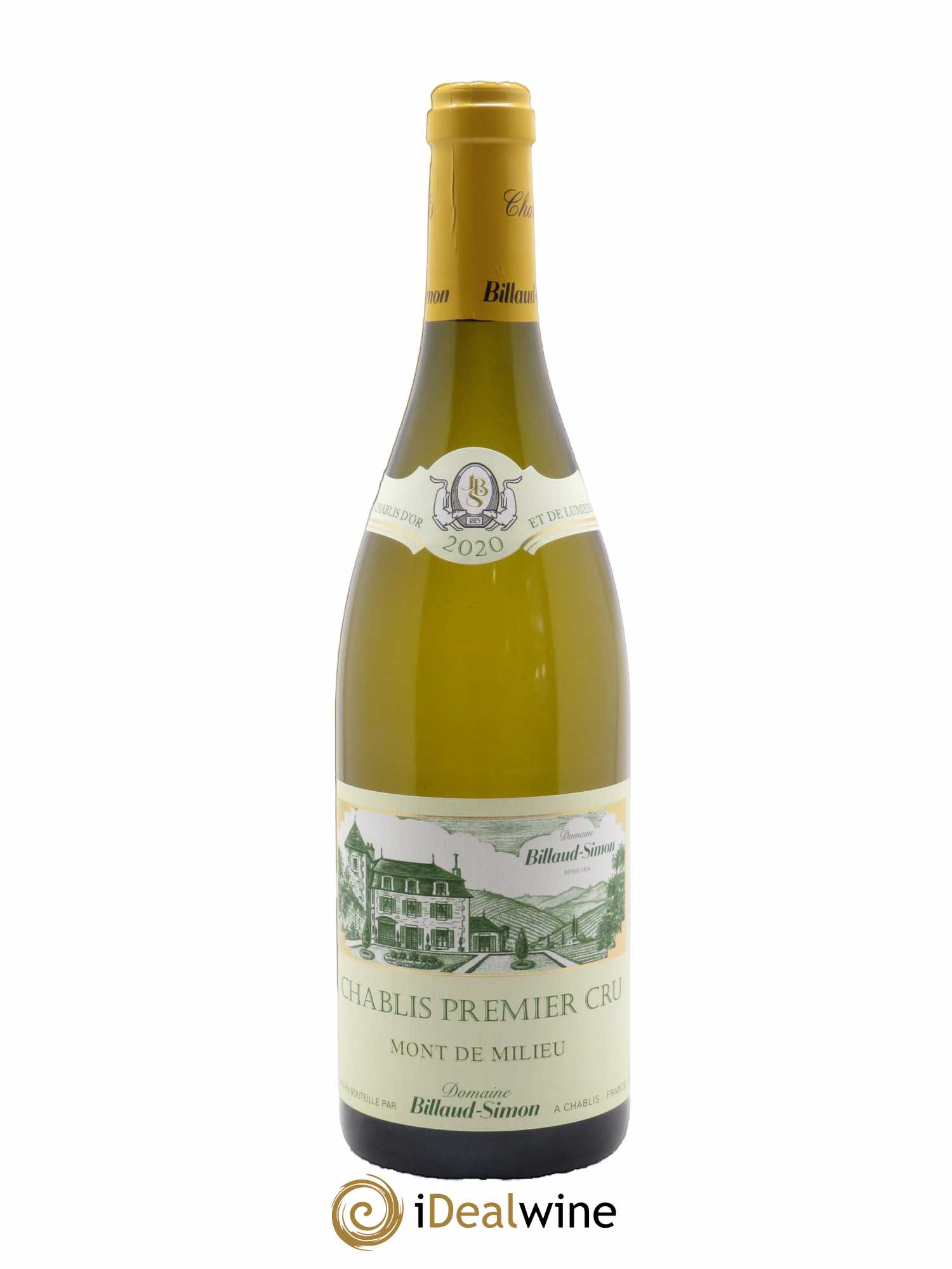 Chablis 1er Cru Mont de Milieu Billaud-Simon (Domaine)  2020 - Lot de 1 Bouteille