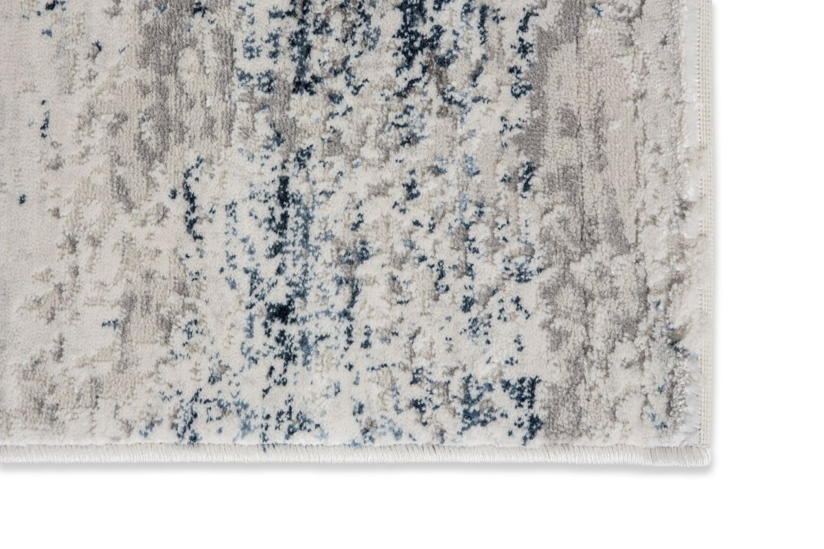 Webteppich Antea blau-creme Vintage 80x150