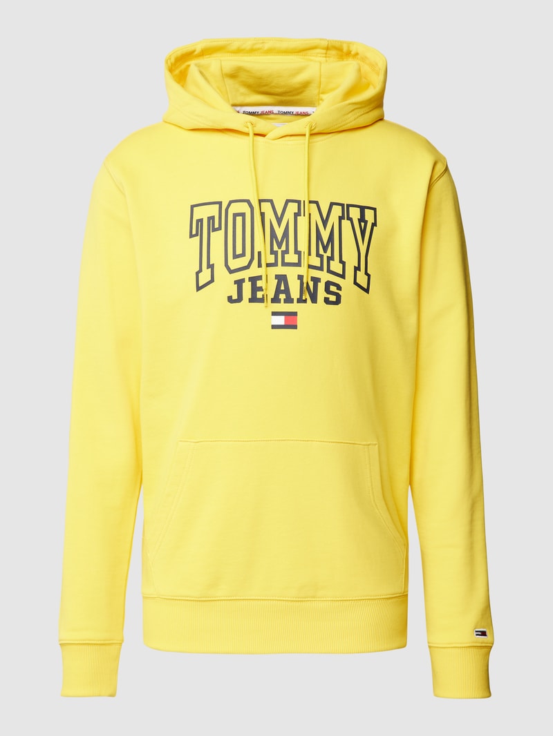 Hoodie mit Label-Print Modell 'ENTRY GRAPHIC' in gelb