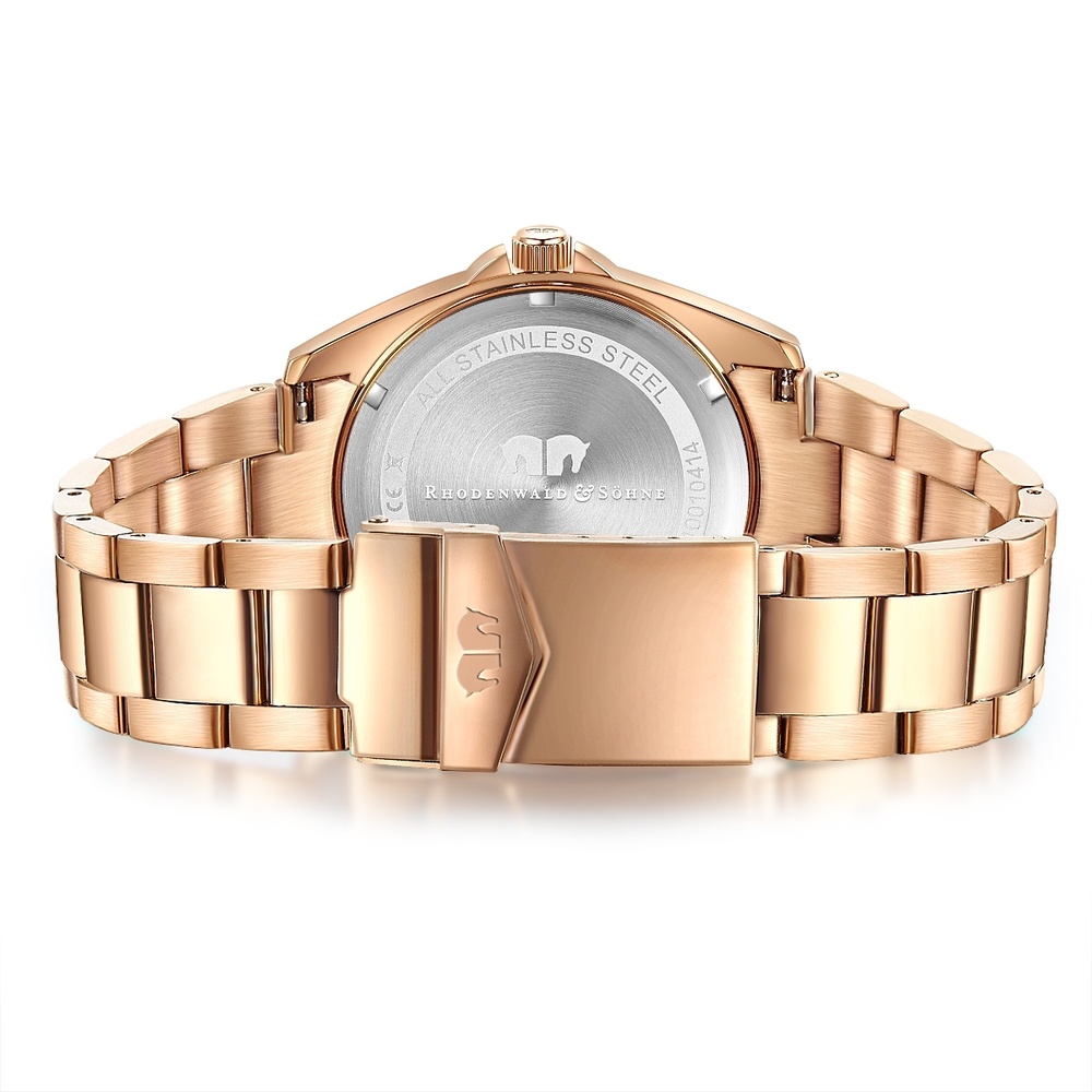 Rhodenwald & Söhne Montre à quartz Majestia en Or rose Acier inoxydable en Or rose Montre