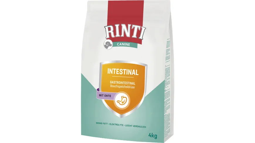 RINTI Hundetrockenfutter Canine Intestinal mit Ente 4000 g