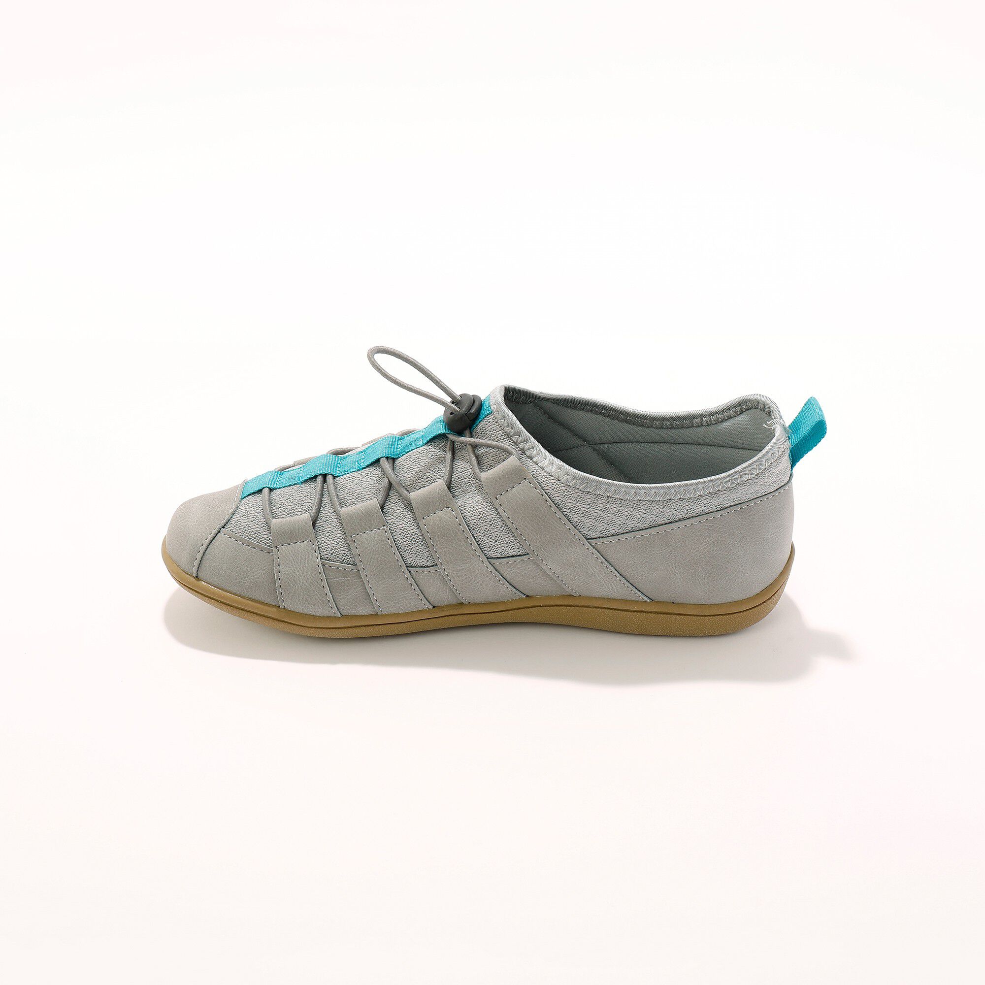 Sneakers détente en mesh à lacets élastiques